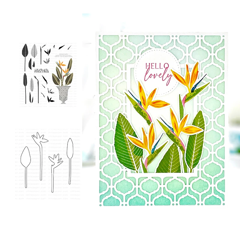 Floral Paradise Cutting Dies And Stamps Scrapbook Diary Decoration Stencil Embossing Template DIY Greeting Card Handmade 2021
Floral Paradise Cutting Dies And Stamps Scrapbook Diary Decoration Stencil Embossing Template DIY Greeting Card Handmade 2021