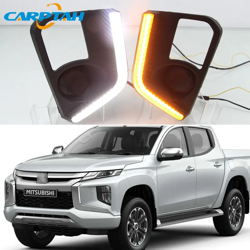 Светодиодные дневные ходовые огни светильник для Mitsubishi L200 Triton 2019 2020