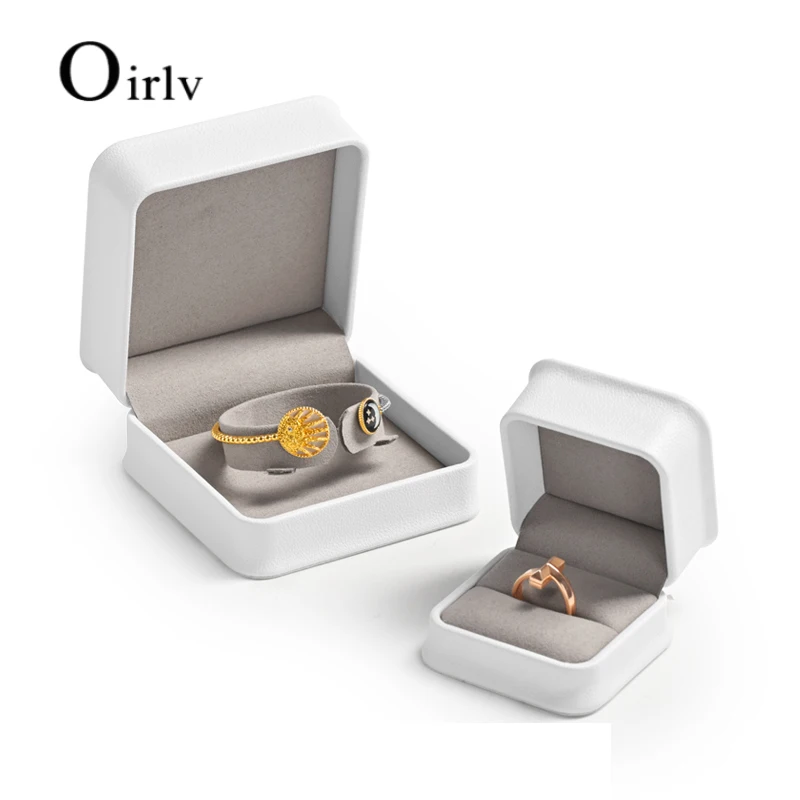 Oirlv Gorgeous White Ring Box Premium Leather Ring Gift Box for Wedding,Proposal Jewelry Storage Case Bracelet, Necklace
Oirlv Gorgeous White Ring Box Premium Leather Ring Gift Box for Wedding,Proposal Jewelry Storage Case Bracelet, Necklace