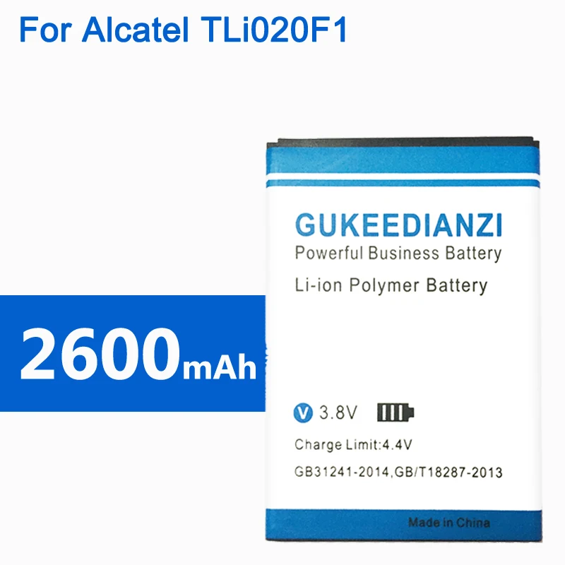 2600 мА/ч TLi020F1 литиевая высокий Ёмкость Батарея для Alcatel Работает с любым