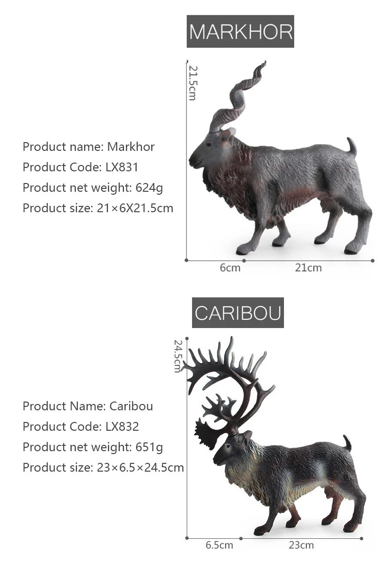 Big Size Wild Animal Caribou Goat Toy Model Simulation Action Figures Collection Figures Learning Early Educational Kids Toy
Big Size Wild Animal Caribou Goat Toy Model Simulation Action Figures Collection Figures Learning Early Educational Kids Toy