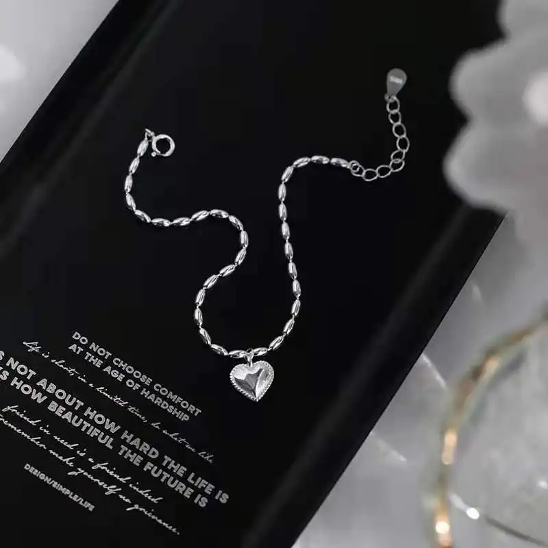 PANJBJ 925 Sterling Silver Simple And Sweet Rice Love Bracelet Female Fashion Personality Small Fresh Bracelet Jewelry
PANJBJ 925 Sterling Silver Simple And Sweet Rice Love Bracelet Female Fashion Personality Small Fresh Bracelet Jewelry