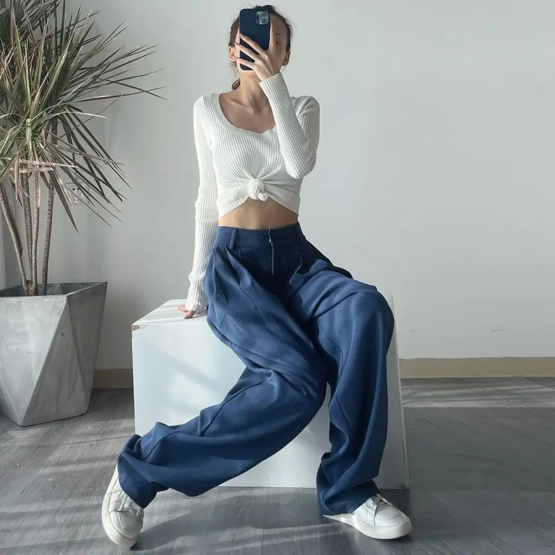 Basic Wide Leg Pants Women Clothing Korean Fashion Woman Trousers Pant Suits Large Size Women's Urban Vintage Streetwear Y2k
Basic Wide Leg Pants Women Clothing Korean Fashion Woman Trousers Pant Suits Large Size Women's Urban Vintage Streetwear Y2k