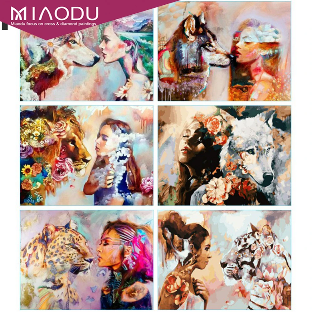 Miaodu Diy Diamond Painting Animal Girl Mosaic Cross Stitch Wolf Home Decor Embroidery Portrait Handmade Gift
Miaodu Diy Diamond Painting Animal Girl Mosaic Cross Stitch Wolf Home Decor Embroidery Portrait Handmade Gift