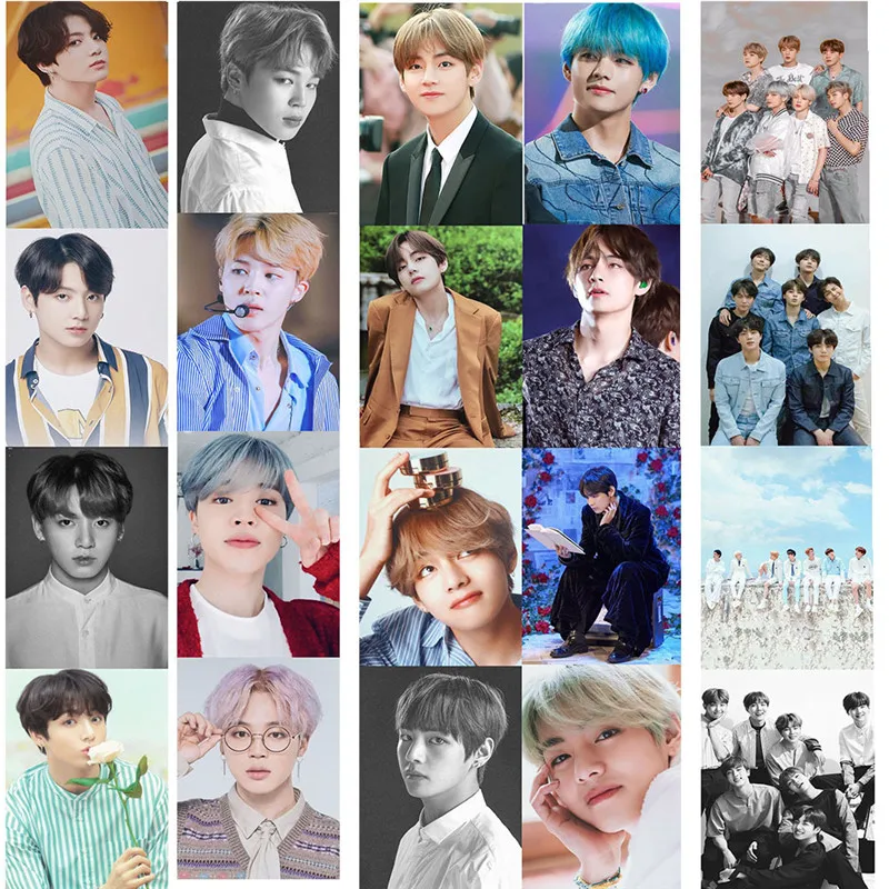16 шт./компл. Kpop Bangtan Boys JUNGHOOK RM SUGA JHOPE V JIMIN JIN фотография участника различных периодов