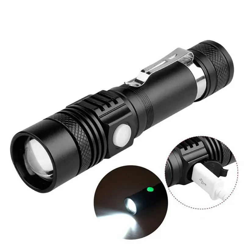 USB Highlight Handy Powerful Aluminum Alloy Flashlight Power Tips Long-range Zoom Mini Small Flashlight
USB Highlight Handy Powerful Aluminum Alloy Flashlight Power Tips Long-range Zoom Mini Small Flashlight