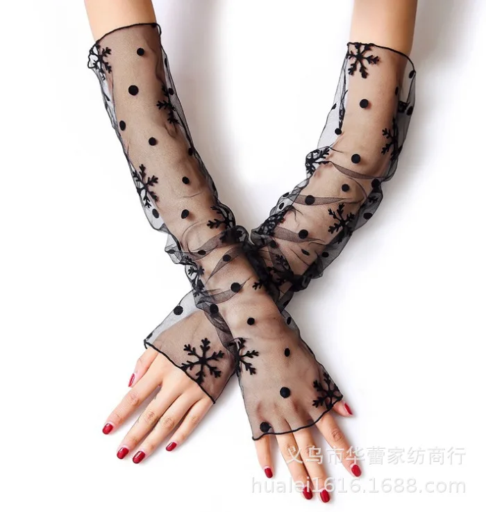 New gauze ice sleeve women's summer lace anti-ultraviolet long sleeve bike gloves driving sun protection sleeve goth lolita
New gauze ice sleeve women's summer lace anti-ultraviolet long sleeve bike gloves driving sun protection sleeve goth lolita