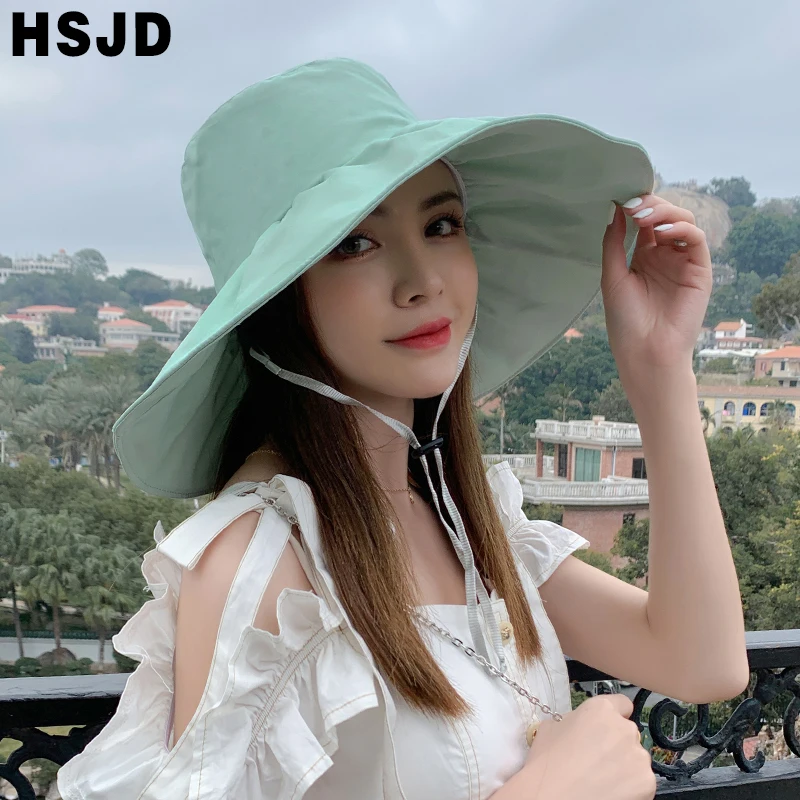 New Fashion Wrinkle Sun Hat Large Wide Brim Foldable Anti-UV Beach Hats For Women Summer Panama Fisherman Hat Female Floppy Caps
New Fashion Wrinkle Sun Hat Large Wide Brim Foldable Anti-UV Beach Hats For Women Summer Panama Fisherman Hat Female Floppy Caps
