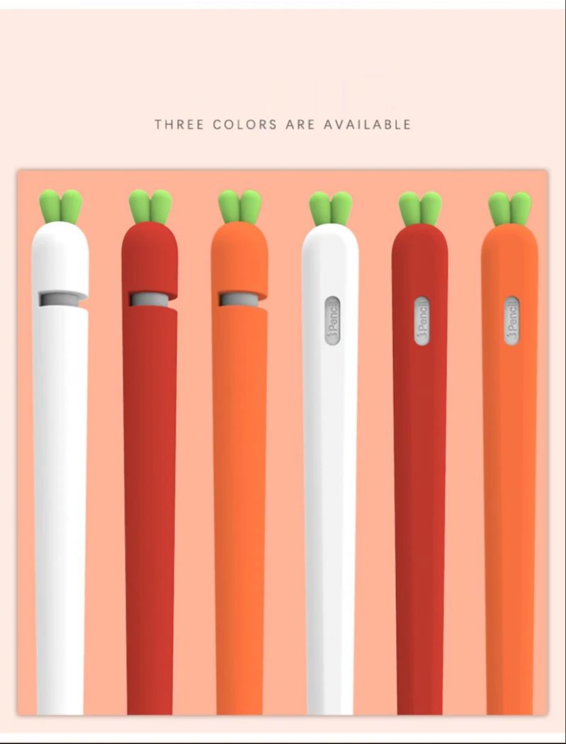 For iPad Apple Pencil 1 2 Cover Cute Carrot Skin Screen Soft Protector Nib Protective Case Pencil Tip 1st Generation Silicone
For iPad Apple Pencil 1 2 Cover Cute Carrot Skin Screen Soft Protector Nib Protective Case Pencil Tip 1st Generation Silicone