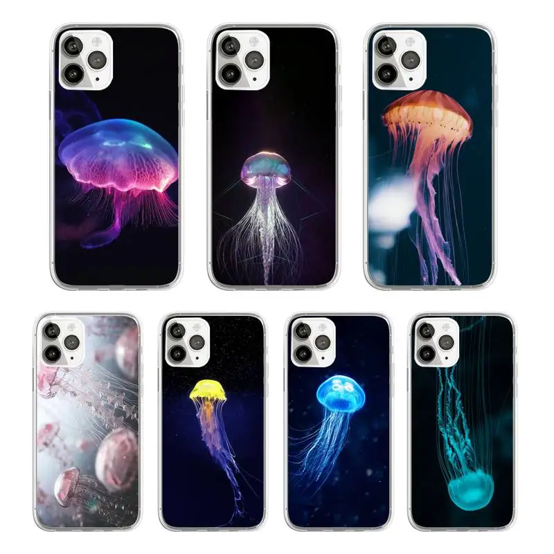 Cute Jellyfish colorful animal Phone Case Transparent soft For iphone 5 5s 5c se 6 6s 7 8 11 12 plus mini x xs xr pro max
Cute Jellyfish colorful animal Phone Case Transparent soft For iphone 5 5s 5c se 6 6s 7 8 11 12 plus mini x xs xr pro max