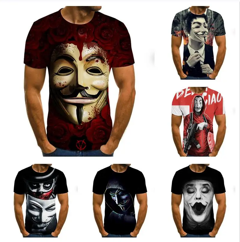 2020 3D Clown hot-sale Printed T Shirt Men Joker Face Male tshirt 3d Clown Short Sleeve Funny T Shirts Tops & Tees XXS-6XL
2020 3D Clown hot-sale Printed T Shirt Men Joker Face Male tshirt 3d Clown Short Sleeve Funny T Shirts Tops & Tees XXS-6XL