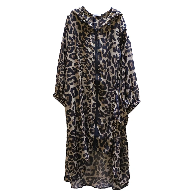 IEQJ 2021 Summer New Korean Version Trendy Leopard Print Hooded Loose Big Size Long Sleeve Sun Protection Shirt Jacket 3F0641
IEQJ 2021 Summer New Korean Version Trendy Leopard Print Hooded Loose Big Size Long Sleeve Sun Protection Shirt Jacket 3F0641