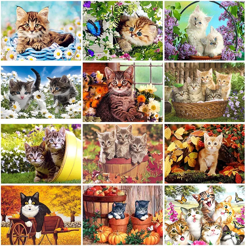 5D Diamond Painting Animal Flower Scenery Cross Stitch Set Embroidery Cat Full Square Round Drill Display Mosaic Kit Art Decor
5D Diamond Painting Animal Flower Scenery Cross Stitch Set Embroidery Cat Full Square Round Drill Display Mosaic Kit Art Decor