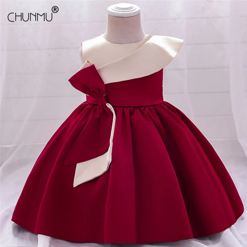 Satin Big Bow Dress for Baby Girl Christening Gown First 1st Birthday Party Girl Baby Clothing Toddler Clothes Infant Vestido
Satin Big Bow Dress for Baby Girl Christening Gown First 1st Birthday Party Girl Baby Clothing Toddler Clothes Infant Vestido