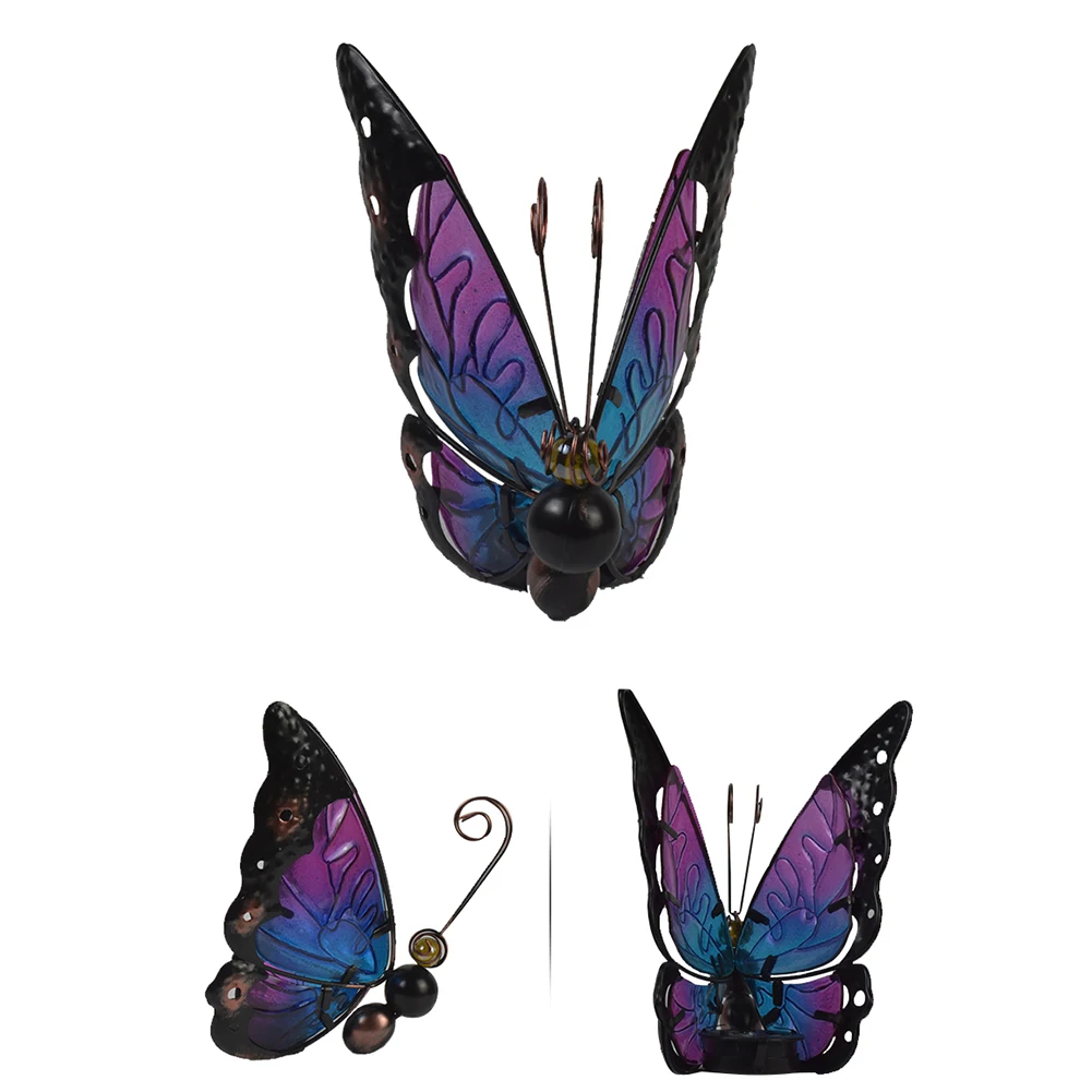 Stained Glass Waterproof Outdoor Butterfly Shape Crafts Gift Romantic Solar Decorative Light Led Art Holiday Party Garden Decor 
Stained Glass Waterproof Outdoor Butterfly Shape Crafts Gift Romantic Solar Decorative Light Led Art Holiday Party Garden Decor