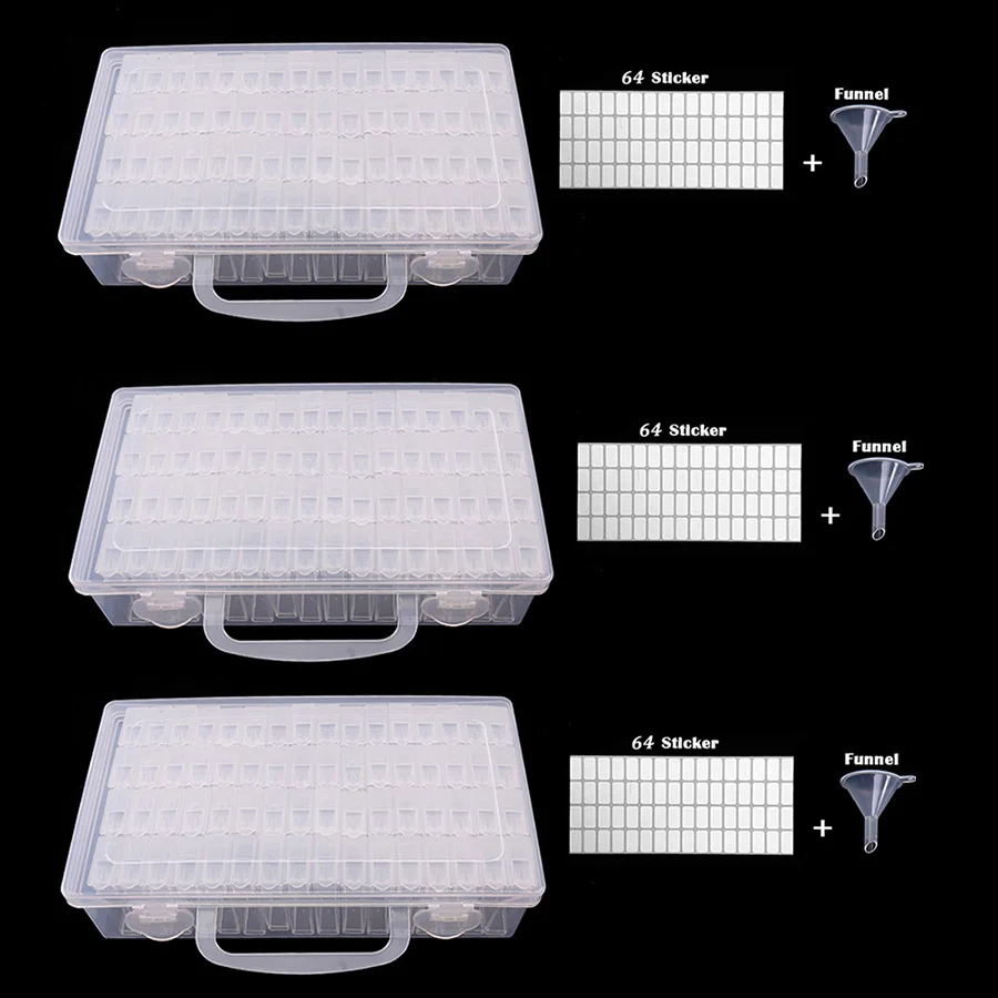 192/64 Lattices Dismountable Diamond Embroidery Accessories diamond painting tools Boxes Cases Storage Organizer Home Storage
192/64 Lattices Dismountable Diamond Embroidery Accessories diamond painting tools Boxes Cases Storage Organizer Home Storage