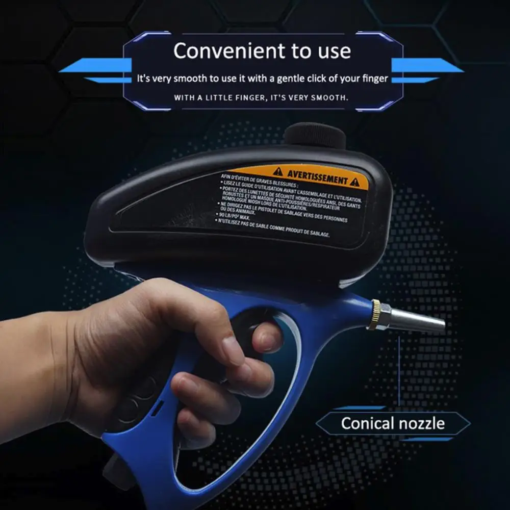 Sprayer ABS Household Practical Sandblasting Machine Pneumatic Sprayer Blue Black Tool Hardware Industry Airbrush Paint
Sprayer ABS Household Practical Sandblasting Machine Pneumatic Sprayer Blue Black Tool Hardware Industry Airbrush Paint