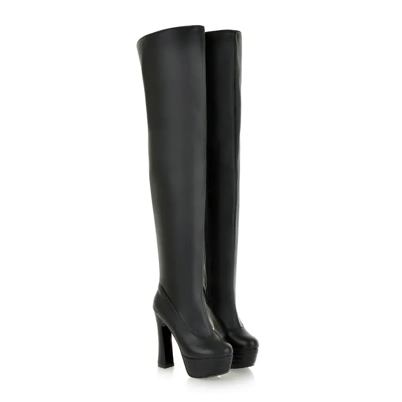 Fashion Thigh High Boots Women Platform Autumn Winter Over Knee Boots Sexy High Heels Fetish Red Black Shoes Woman Plus Size 48
Fashion Thigh High Boots Women Platform Autumn Winter Over Knee Boots Sexy High Heels Fetish Red Black Shoes Woman Plus Size 48