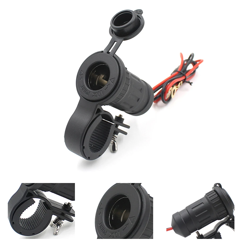 12V 24V Waterproof Motorcycle Cigarette Lighter Power Port Plug Outlet Socket Universal for 22-30mm Diameter Handlebar
12V 24V Waterproof Motorcycle Cigarette Lighter Power Port Plug Outlet Socket Universal for 22-30mm Diameter Handlebar