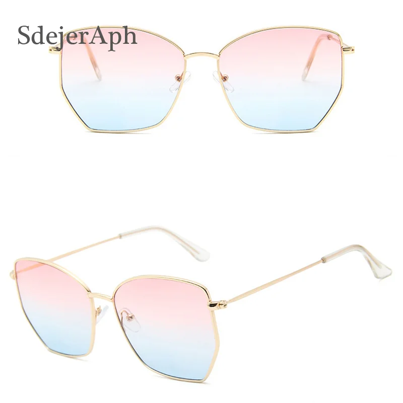 Женские и мужские винтажные солнцезащитные очки брендовые затемненные в ретро стиле с маленькой