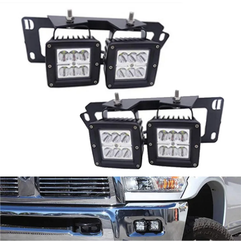 pcs 18W Dually LED Fog Light Pods Work Light w/ Hidden Bumper Mounting Bracket for Dodge 10-15 Ram 2500 3500 09-12 Ram 1500
pcs 18W Dually LED Fog Light Pods Work Light w/ Hidden Bumper Mounting Bracket for Dodge 10-15 Ram 2500 3500 09-12 Ram 1500