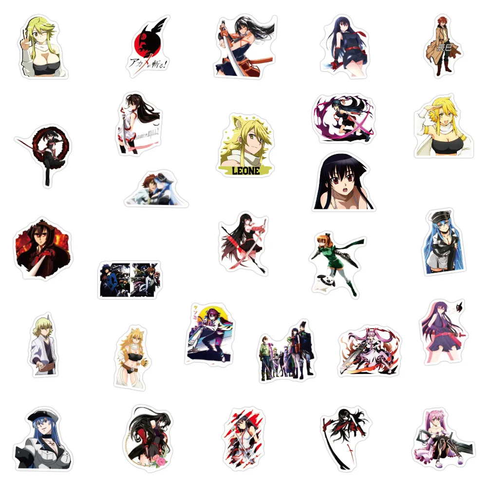 10/30/50 шт. Akame ga KILL! Аниме мультфильм Граффити наклейки DIY СКЕЙТБОРД гитара ноутбук