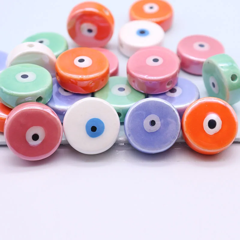 20mm Round Evil Eye Ceramic Beads For Jewelry Making Necklace Bracelet Beautiful Evil Eye Porcelain Beads Wholesale
20mm Round Evil Eye Ceramic Beads For Jewelry Making Necklace Bracelet Beautiful Evil Eye Porcelain Beads Wholesale