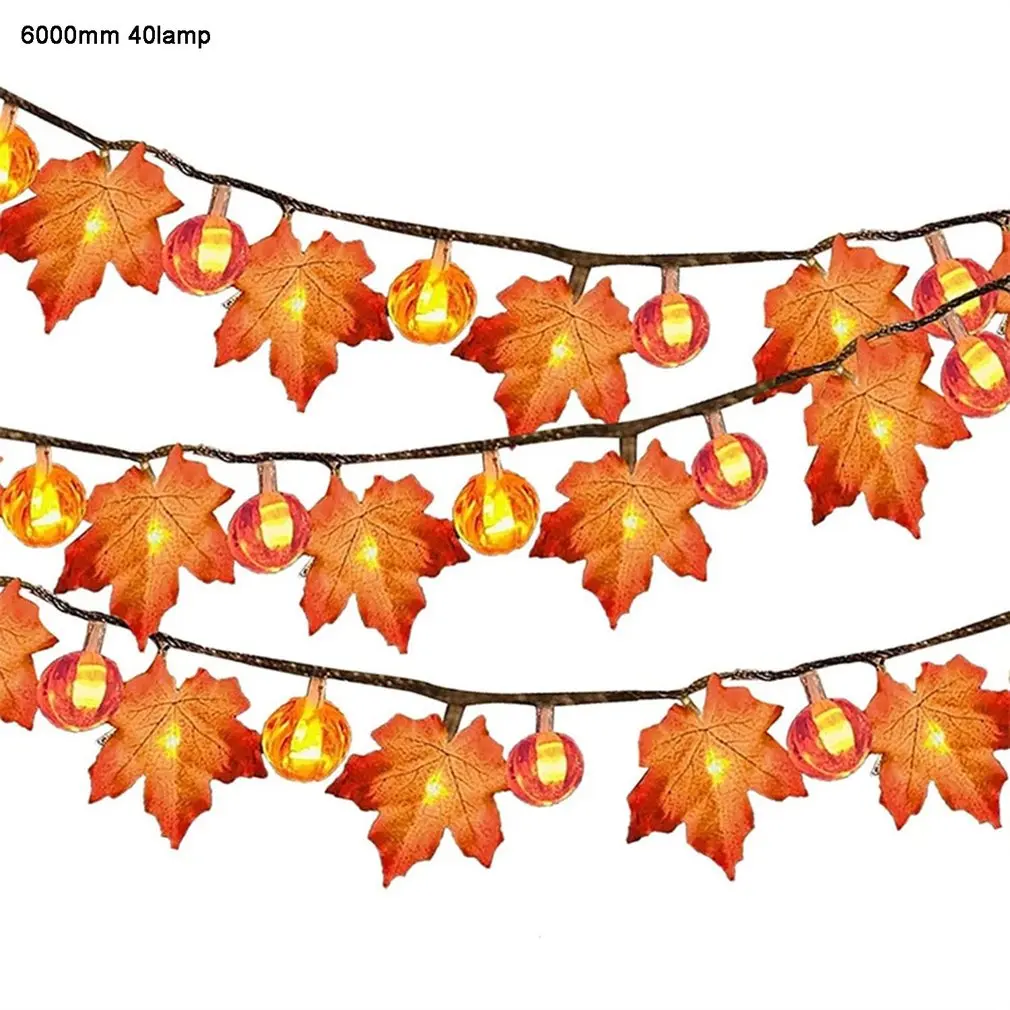 Thanksgiving Halloween Decoration Pumpkin Maple Leaf Garland String Lights LED Maple String Durable Light
Thanksgiving Halloween Decoration Pumpkin Maple Leaf Garland String Lights LED Maple String Durable Light