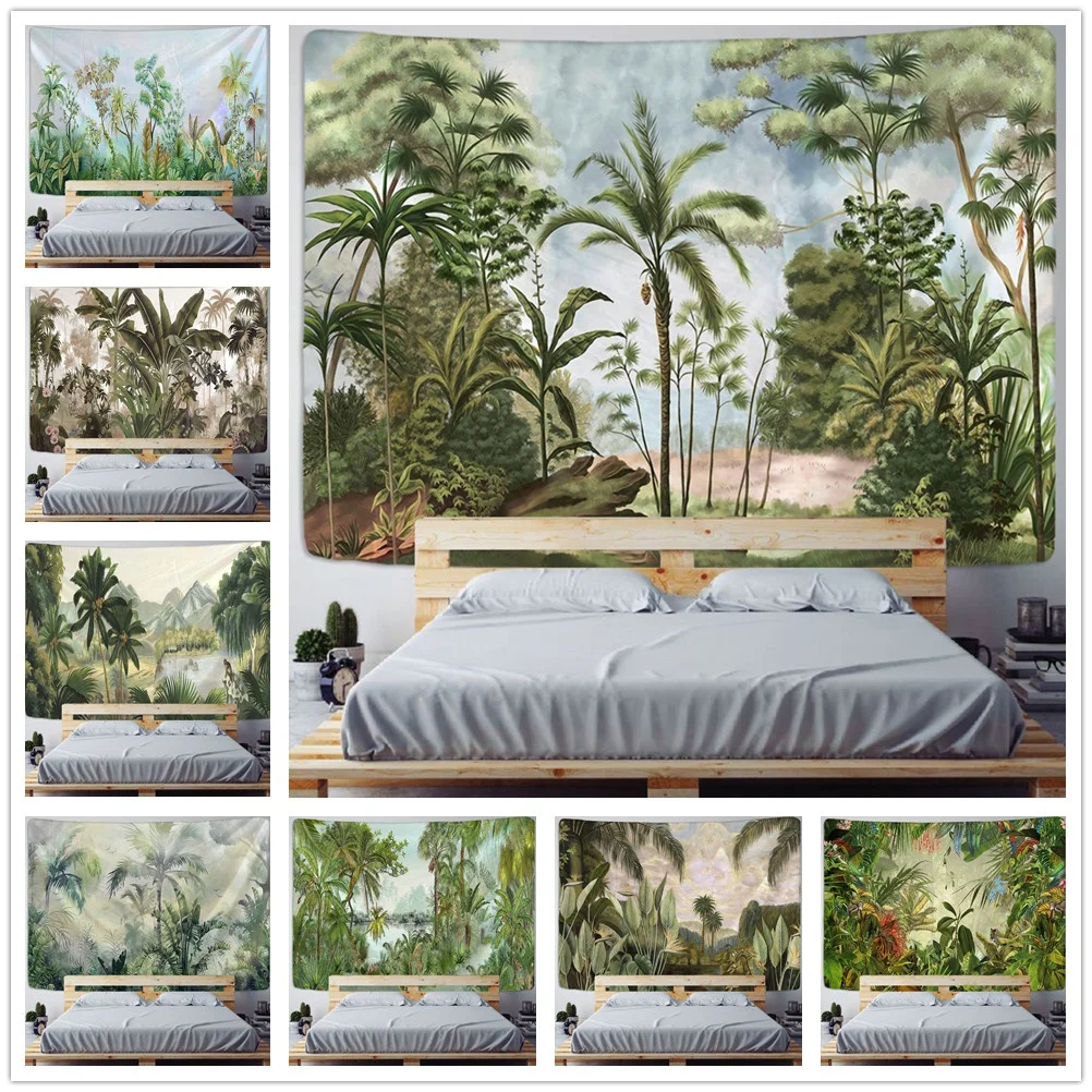 Tropical Rainforest Tapestry Dirty-resistant Polyester Wall Cloth Background Wall Cover Home Decoration Wall Blanket Tapestry
Tropical Rainforest Tapestry Dirty-resistant Polyester Wall Cloth Background Wall Cover Home Decoration Wall Blanket Tapestry