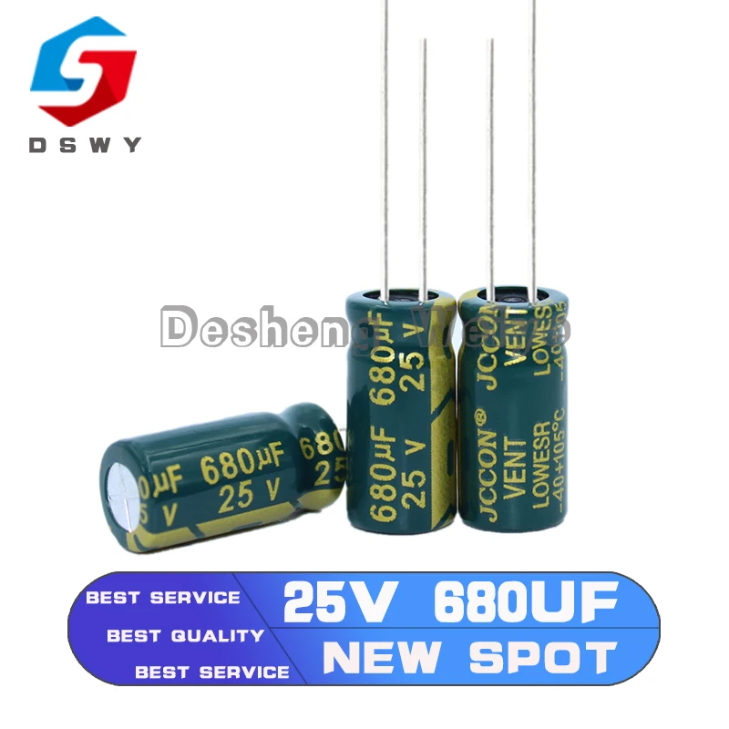 10 шт./лот Q01 25V 680 мкФ низкий ESR/импеданс высокочастотный алюминиевый электролитический конденсатор Размер 8*16/10*13 680UF25V 20%
10 шт./лот Q01 25V 680 мкФ низкий ESR/импеданс высокочастотный алюминиевый электролитический конденсатор Размер 8*16/10*13 680UF25V 20%