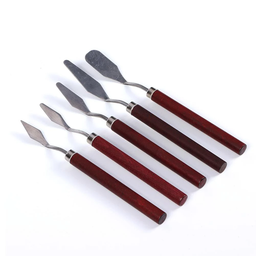 5Pcs/set Stainless Steel Spatula Kit Palette Gouache Supplies for Oil Painting Knife Fine Arts Painting Tool Set Flexible Blades
5Pcs/set Stainless Steel Spatula Kit Palette Gouache Supplies for Oil Painting Knife Fine Arts Painting Tool Set Flexible Blades