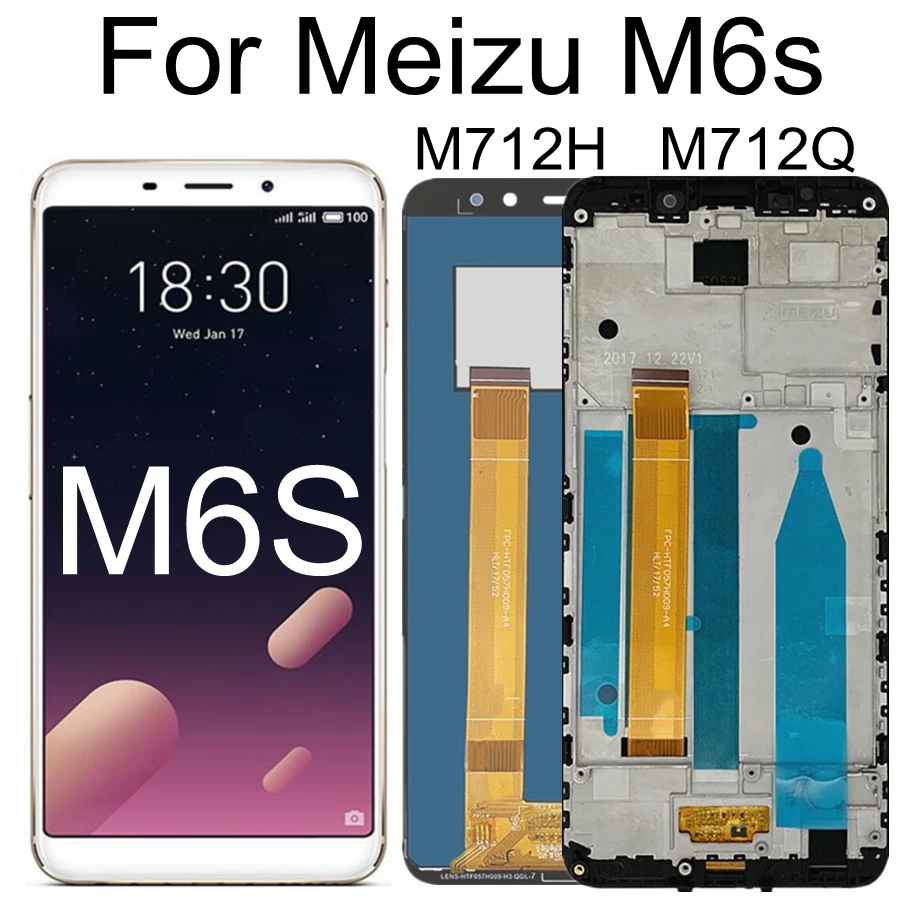 

5.7" LCD For Meizu M6S Meilan S6 Mblu S6 M712H M712Q LCD Display touch Screen Digitizer Assembly Replacement Accessories