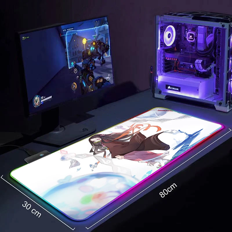 Anime Demon Slayer Kimetsu No Yaiba Large Mousepad RGB Computer Mouse Pad Gamer Mause Pad LED Backlit Mat Keyboard Desk Mat
Anime Demon Slayer Kimetsu No Yaiba Large Mousepad RGB Computer Mouse Pad Gamer Mause Pad LED Backlit Mat Keyboard Desk Mat