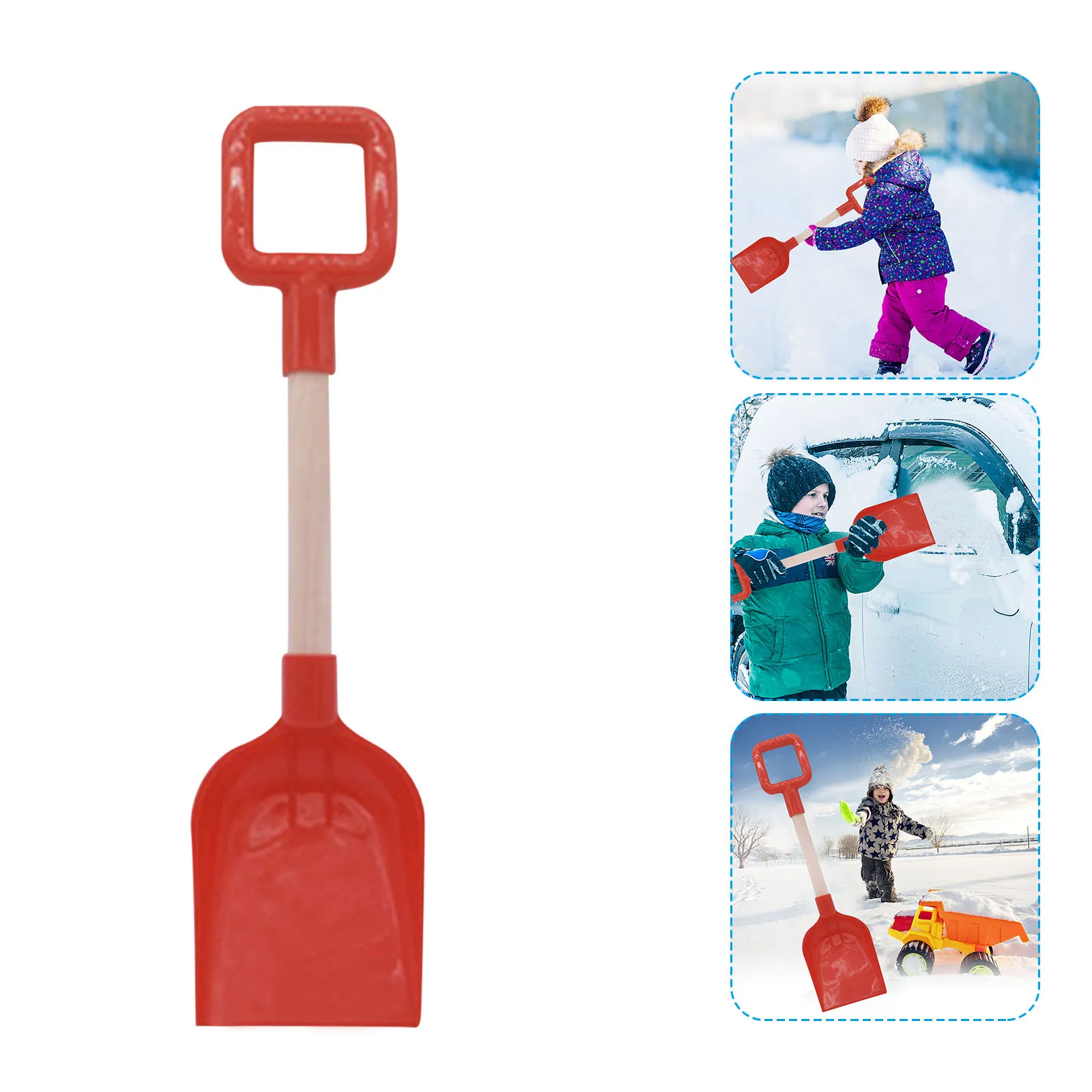 New 4pcs Children's Snow Shovel Children's Beach Shovel With Wooden Handle Parent-child Outdoor Beach Snow Game Toys Sandpit Toy
New 4pcs Children's Snow Shovel Children's Beach Shovel With Wooden Handle Parent-child Outdoor Beach Snow Game Toys Sandpit Toy
