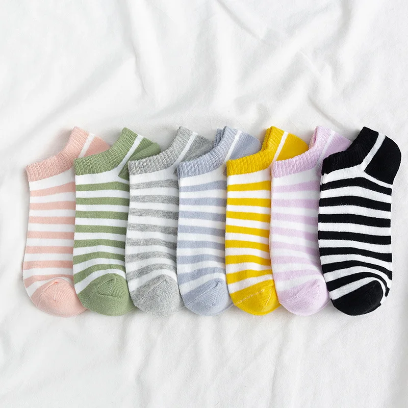 Casual Striped Cotton Short Socks Women Summer Breathable Low Cut Boat Socks Harajuku Girls Japanese Kawaii Cute Ankle Socks
Casual Striped Cotton Short Socks Women Summer Breathable Low Cut Boat Socks Harajuku Girls Japanese Kawaii Cute Ankle Socks