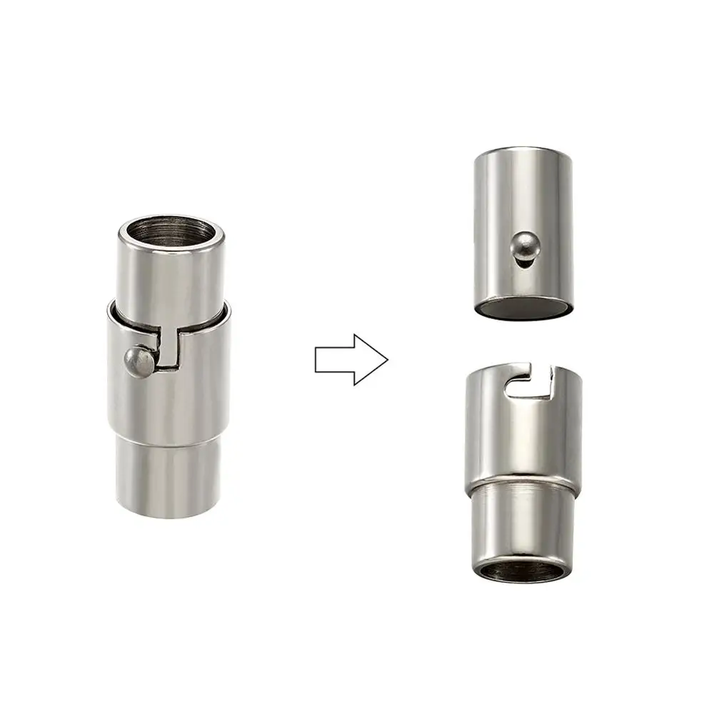 10pcs Smooth 304 Stainless Steel Magnetic Screw Clasps Column for Necklace Bracelet Connector DIY Jewelry Making Finding
10pcs Smooth 304 Stainless Steel Magnetic Screw Clasps Column for Necklace Bracelet Connector DIY Jewelry Making Finding