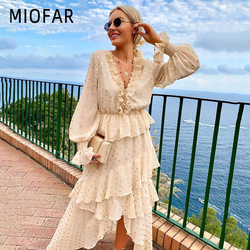 MIOFAR, свитер с треугольным вырезом и длинными рукавами с оборками сексуальные платья для женщин модные элегантные вечерние длинное платье п...
MIOFAR, свитер с треугольным вырезом и длинными рукавами с оборками сексуальные платья для женщин модные элегантные вечерние длинное платье п...