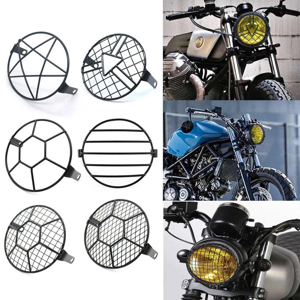7 inch Motorcycle Universal Vintage Headlight Protector Retro Grill Light Lamp Cover For Harley Ducati Chopper Yamaha Cafe Racer
7 inch Motorcycle Universal Vintage Headlight Protector Retro Grill Light Lamp Cover For Harley Ducati Chopper Yamaha Cafe Racer
