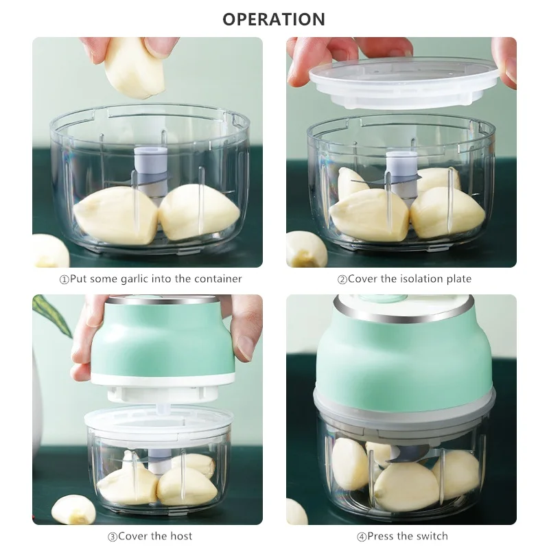 Garlic Grater Electric Food Garlic Vegetable Chopper Grinder Crusher Press For Nut Meat Fruit Onion Multi-function Process
Garlic Grater Electric Food Garlic Vegetable Chopper Grinder Crusher Press For Nut Meat Fruit Onion Multi-function Process