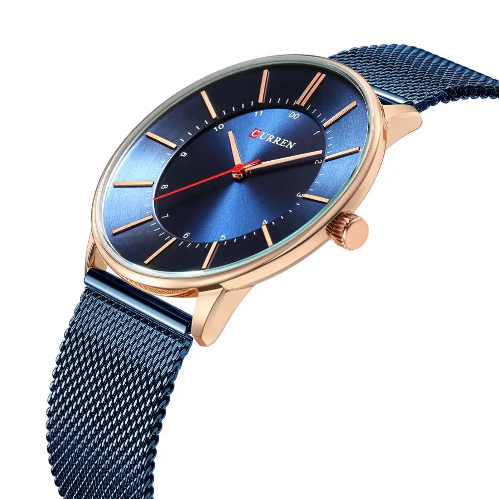 CURREN Luxury Blue Stainless Steel WristWatch Business Design Quartz Watch Waterproof Top Brand Hardlex Mirror Erkek Kol Saati
CURREN Luxury Blue Stainless Steel WristWatch Business Design Quartz Watch Waterproof Top Brand Hardlex Mirror Erkek Kol Saati