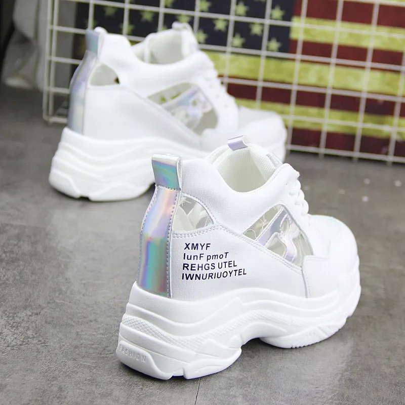 Женские теннисные туфли на платформе, Разноцветные Повседневные туфли на низком каблуке, 2021 
Женские теннисные туфли на платформе, Разноцветные Повседневные туфли на низком каблуке, 2021