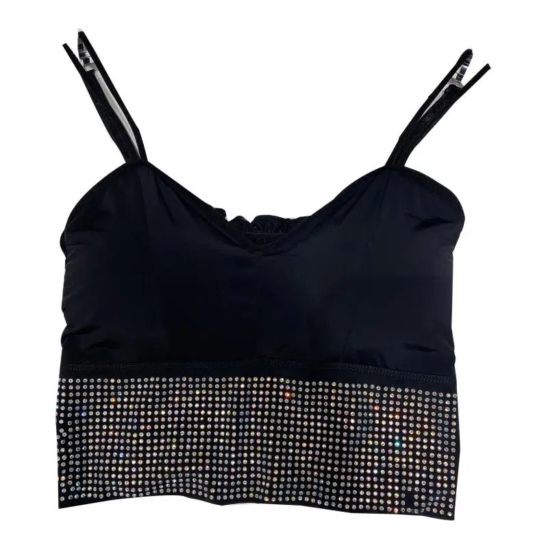 Back Hem Diamond Shining Women Camis 2021 Summer New Back Pleated Elastic Slim Fitting Suspender Vest
Back Hem Diamond Shining Women Camis 2021 Summer New Back Pleated Elastic Slim Fitting Suspender Vest
