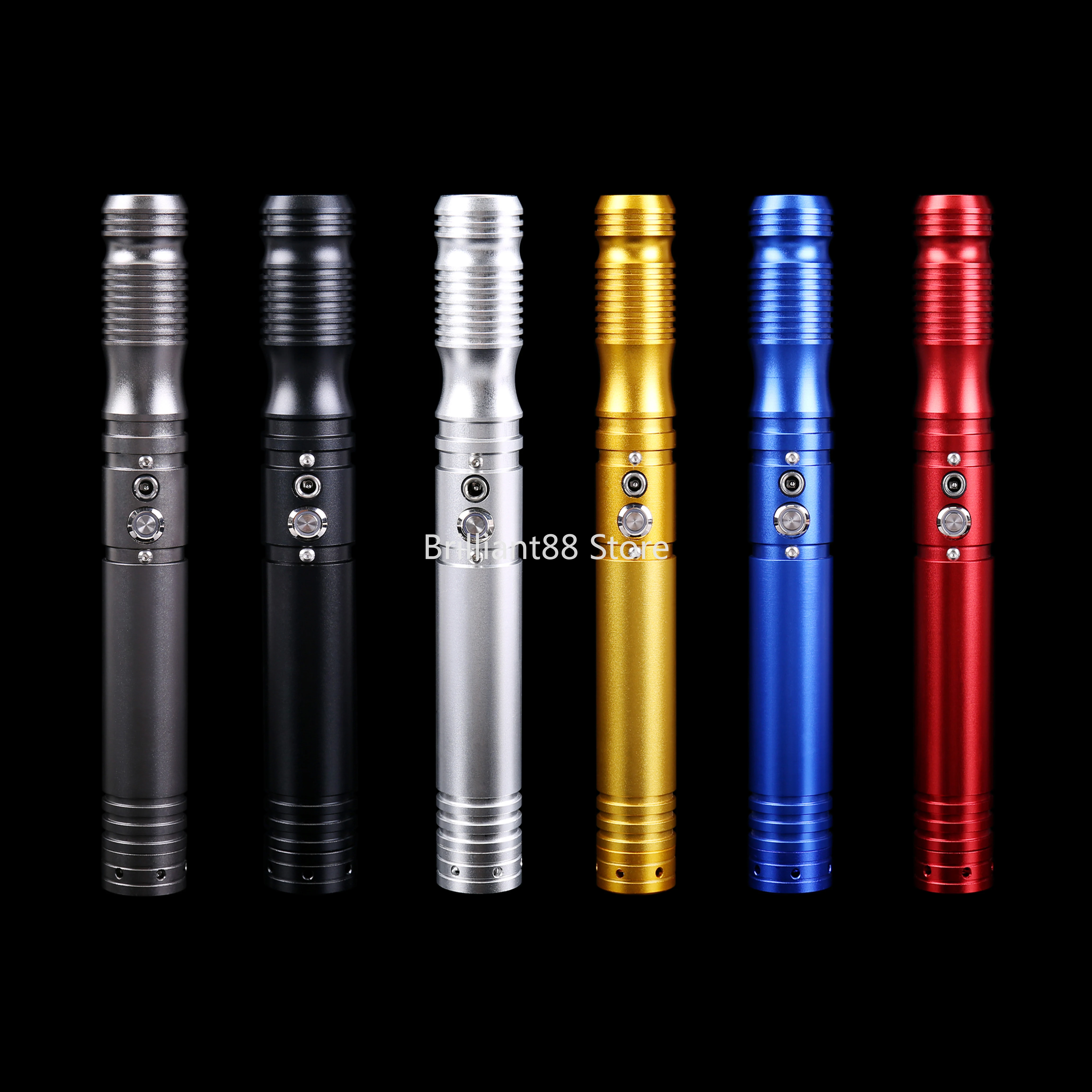 100000m RGB Lightsaber Cosplay Heavy Metal Handle Duels 12 Colors LED Volume Change Force Adjust 6 Sound Ions FOC Blaster
100000m RGB Lightsaber Cosplay Heavy Metal Handle Duels 12 Colors LED Volume Change Force Adjust 6 Sound Ions FOC Blaster