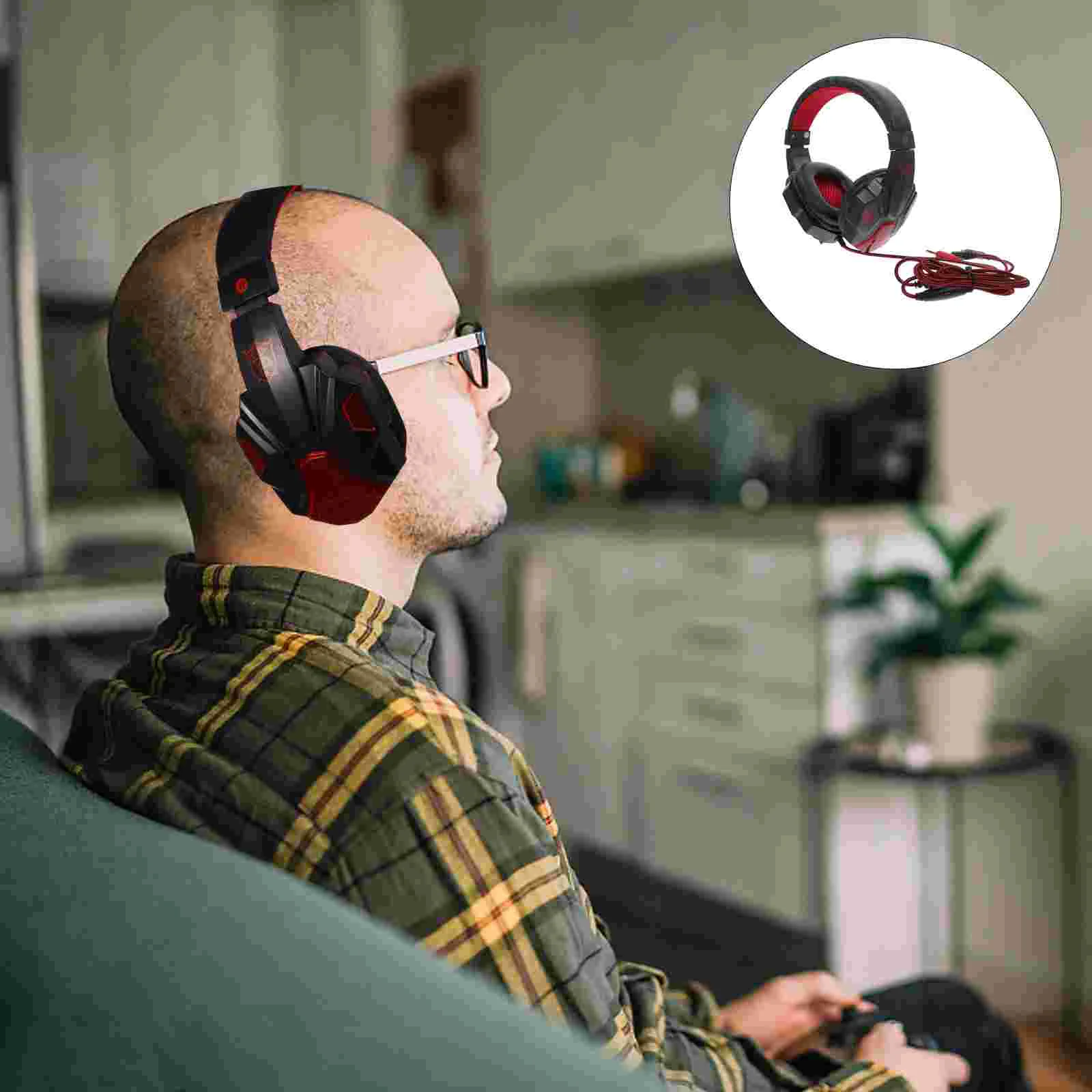 Gaming Headset Lighting Wired Headset Ear Pad Headphone for Laptop Phone
Gaming Headset Lighting Wired Headset Ear Pad Headphone for Laptop Phone