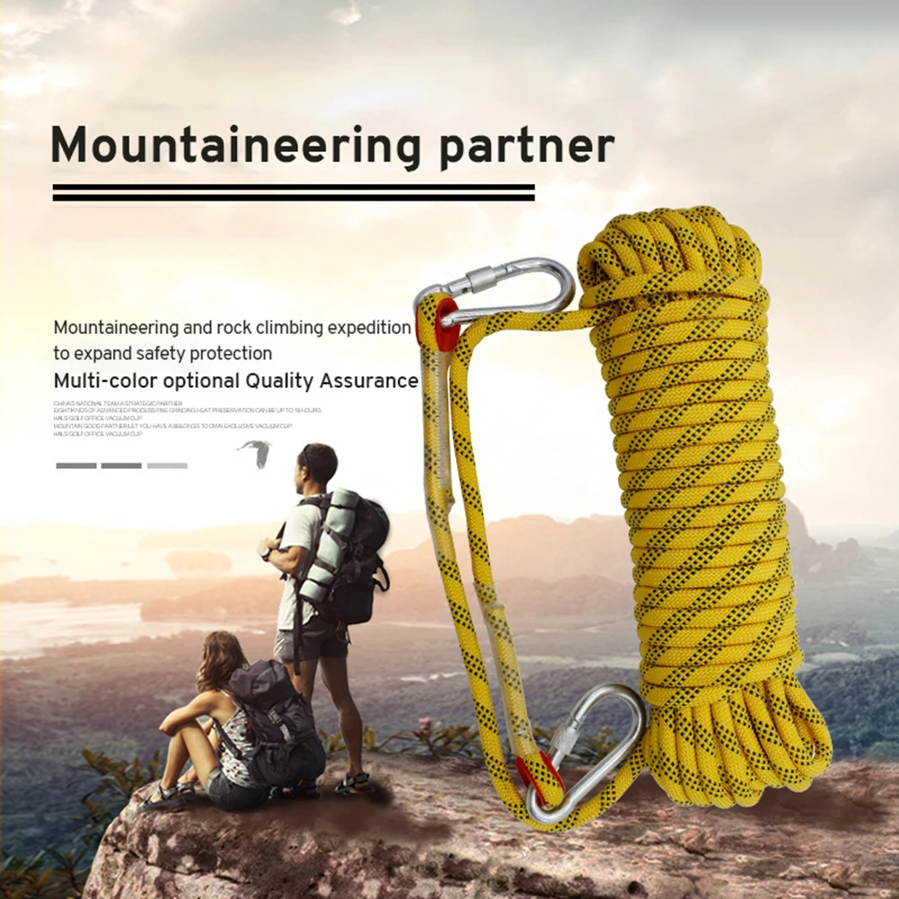 10m 20m 10/12mm Diameter High Strength Cord Safety Rock Climbing Rope Hiking Accessories Camping Equipment Survival Escape tool
10m 20m 10/12mm Diameter High Strength Cord Safety Rock Climbing Rope Hiking Accessories Camping Equipment Survival Escape tool