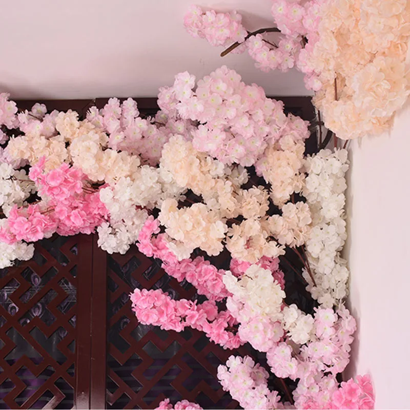 1pcs artificial cherry blossom branch decoration cherry tree peach blossom plastic artificial flower silk flower
1pcs artificial cherry blossom branch decoration cherry tree peach blossom plastic artificial flower silk flower