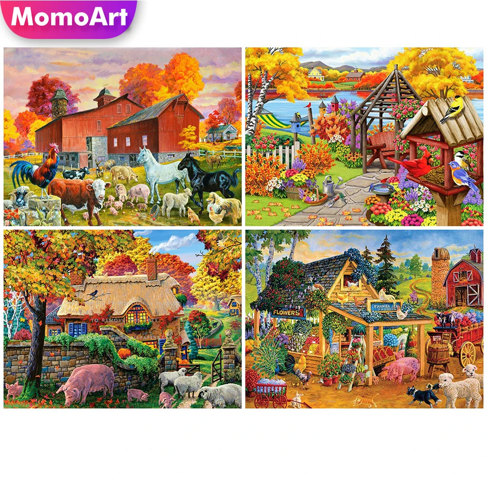 Momoart, полная картина, квадратные искусственные стразы, алмазная живопись, ферма, картина, мозаика, ландшафтный Декор для дома
Momoart, полная картина, квадратные искусственные стразы, алмазная живопись, ферма, картина, мозаика, ландшафтный Декор для дома