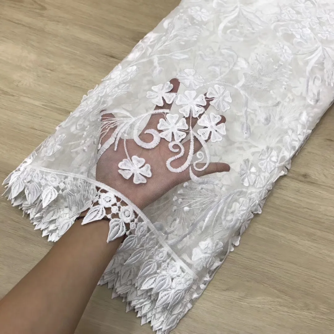 White African Cord Lace Fabric Milk Silk Water Soluble Dress Lace Sequins 2020 High Quality Nigerian Guipure Lace Fabric LJY9001
White African Cord Lace Fabric Milk Silk Water Soluble Dress Lace Sequins 2020 High Quality Nigerian Guipure Lace Fabric LJY9001