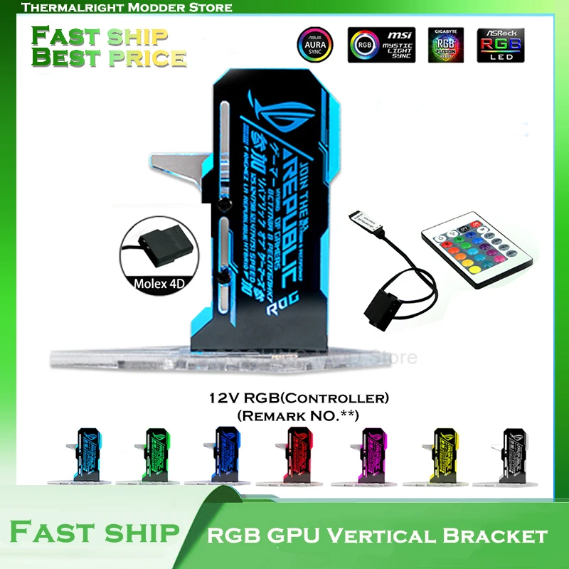 MOD Personalized Customization RGB GPU Vertical Bracket,Illuminated Graphics Card Support For PC Parts Gamer DIY Case Decoration
MOD Personalized Customization RGB GPU Vertical Bracket,Illuminated Graphics Card Support For PC Parts Gamer DIY Case Decoration