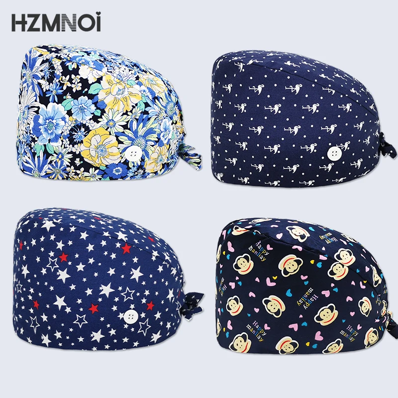 Fashion Cotton Cute Cartoon Print Nurse Cap Adjustable Scrub Hat Beauty Salon Nursing Cap Laboratory Pet Shop Fashion Scrub Cap
Fashion Cotton Cute Cartoon Print Nurse Cap Adjustable Scrub Hat Beauty Salon Nursing Cap Laboratory Pet Shop Fashion Scrub Cap